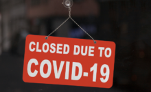 closed due to covid-19 sign