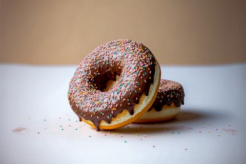 Donuts with chocolate sprinkles