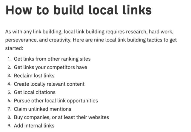 Ahrefs how to build local links